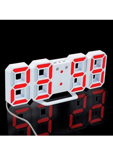 LED Digital Clock with Alarm and Snooze Function (Red)