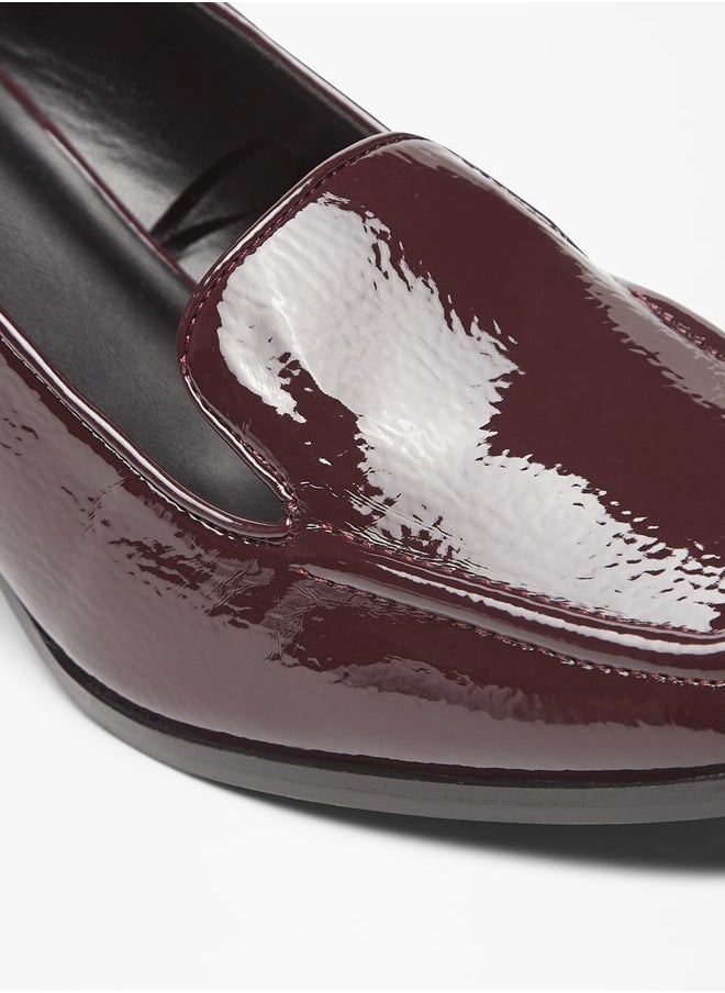 Flora Bella By Shoexpress - Women Solid Slip-On Shoes with Block Heels - Image 1
