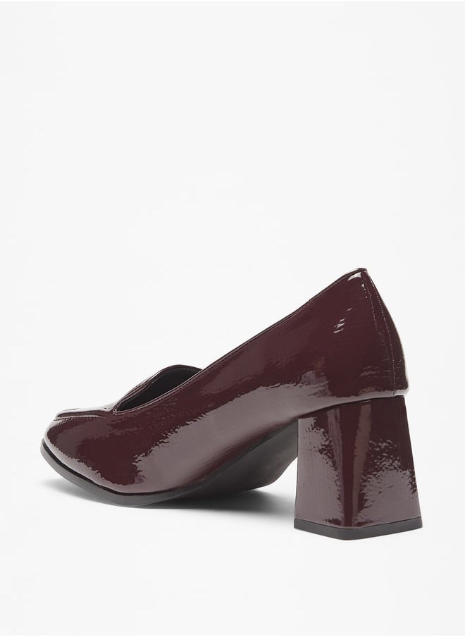 Flora Bella By Shoexpress - Women Solid Slip-On Shoes with Block Heels - Image 1