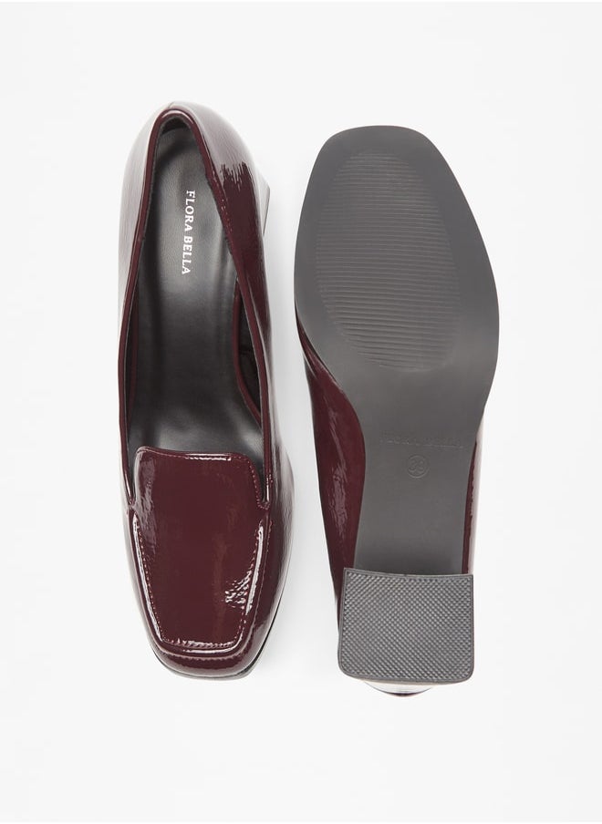 Flora Bella By Shoexpress - Women Solid Slip-On Shoes with Block Heels - Image 1