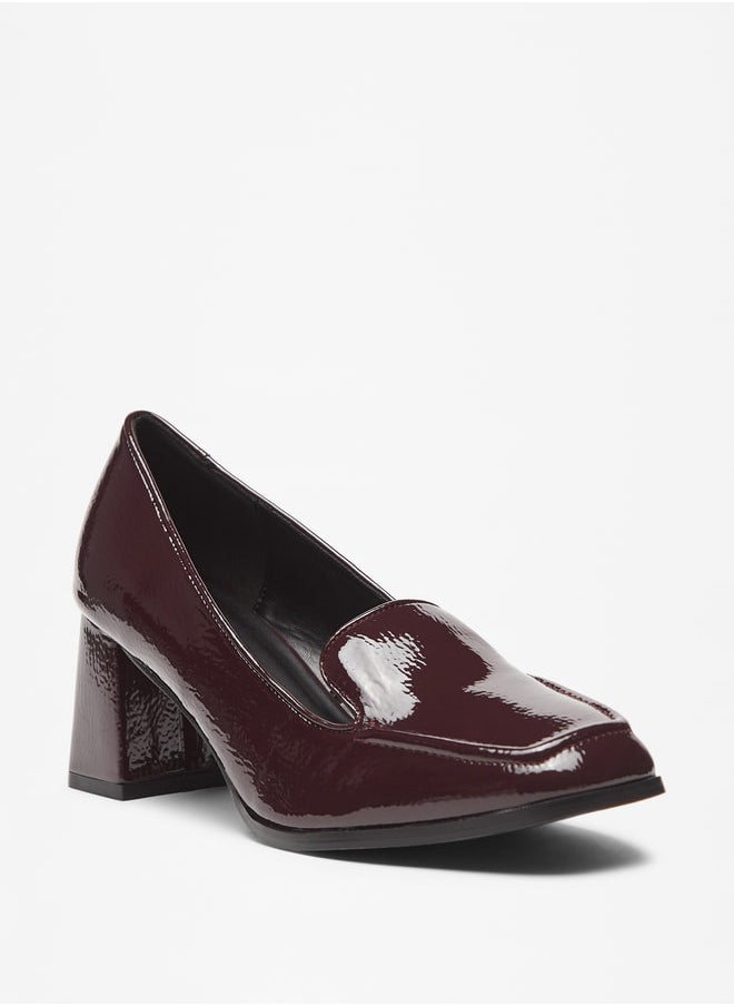 Flora Bella By Shoexpress - Women Solid Slip-On Shoes with Block Heels - Image 1