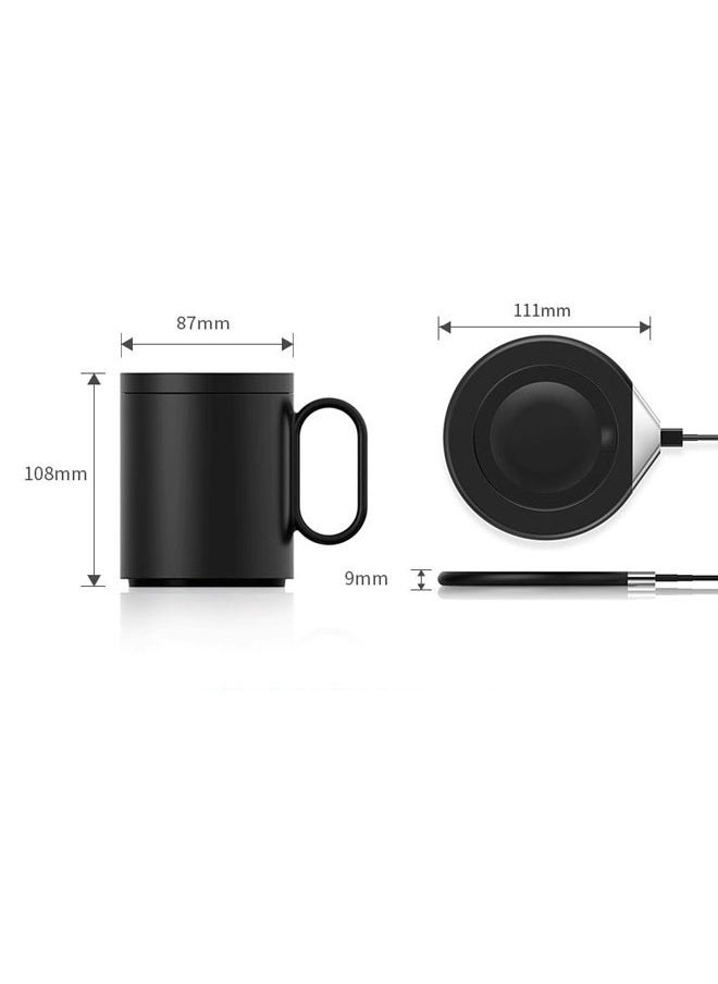 Generic - Coffee Cup Warmer Set for Desktop - 350ml Smart USB Coffee Cup Warmer Wireless Charger (Qi standard up to 10W) for Apple and Android - Image 1