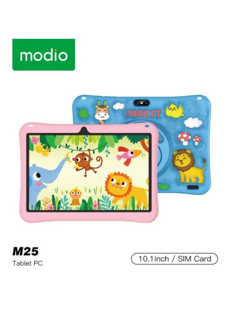 موديو تابلت MODIO M25 WiFi بشاشة 10.1 بوصة، ثنائي الشريحة، وردي، 8 جيجابايت رام، 512 جيجابايت، 5G - إصدار الشرق الأوسط مع هدية - Image 1