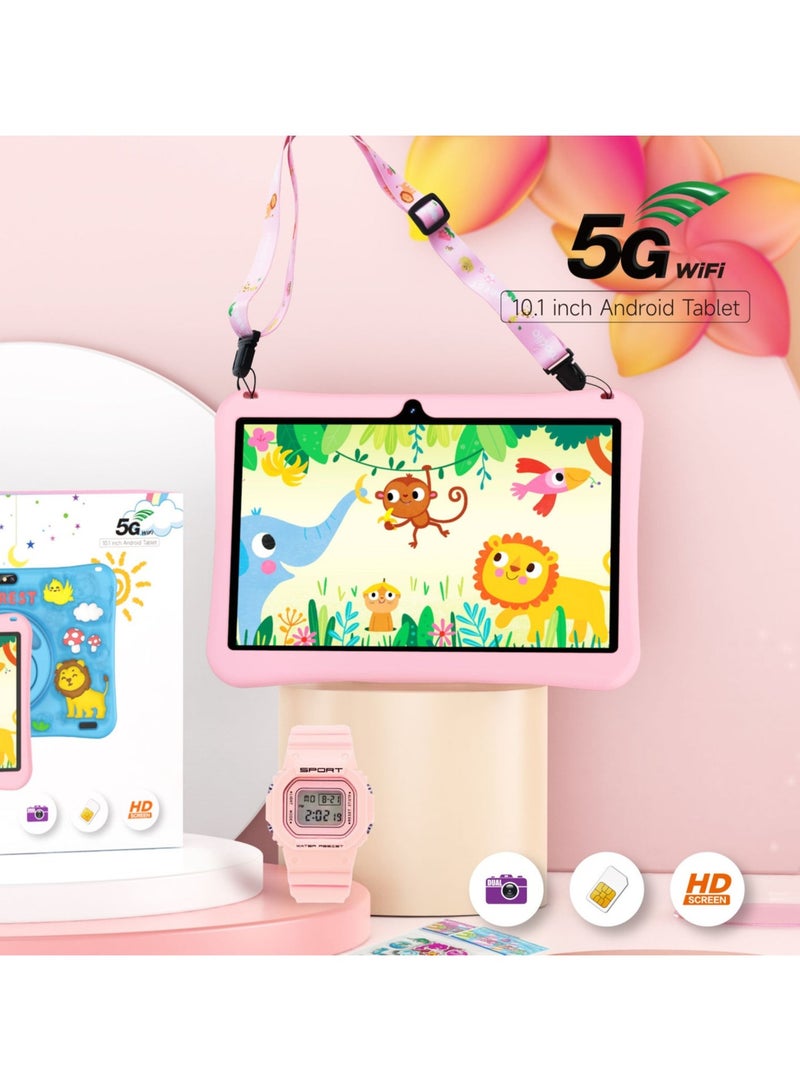 موديو تابلت MODIO M25 WiFi بشاشة 10.1 بوصة، ثنائي الشريحة، وردي، 8 جيجابايت رام، 512 جيجابايت، 5G - إصدار الشرق الأوسط مع هدية - Image 2