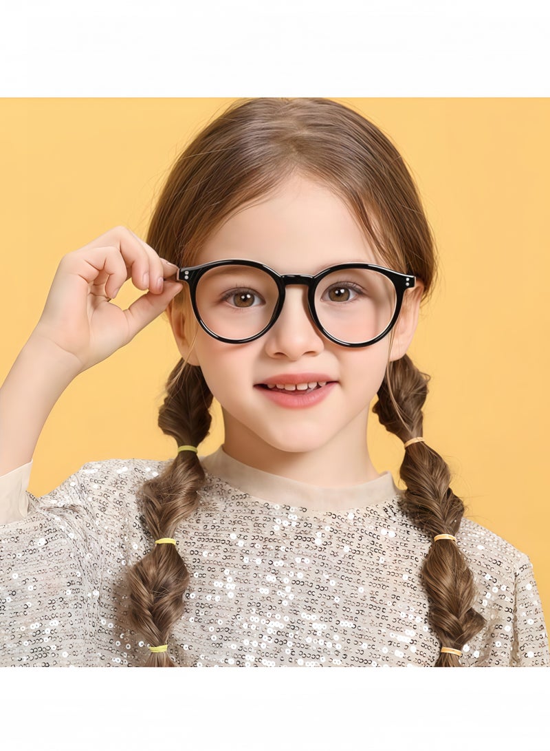 Kids Blue Light Blocking Glasses For Girls Boys Clear Computer Blocking Glasses For Boys Girls Age 4-10 (Black) - Image 4