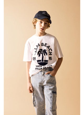 Boy Oversize Fit Crew Neck Knitted Short Sleeve T-Shirt - pzsku/ZDC1012EE46664D0D3837Z/45/_/1713342821/4cd8de8d-0efe-4282-be59-13d42dad7537