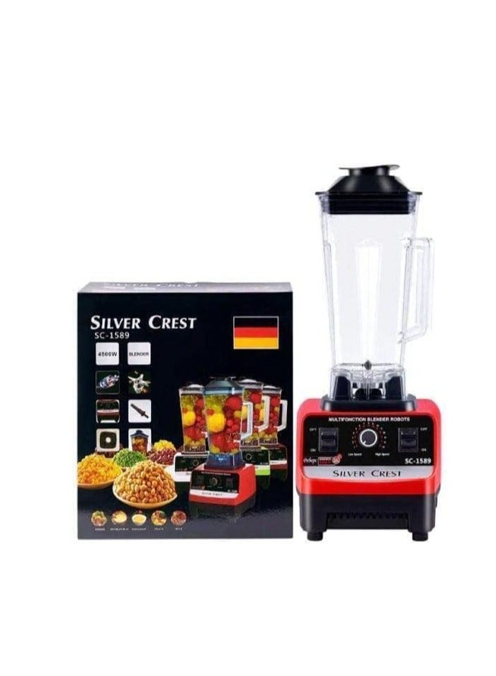 Silver Crest 7000w Heavy Duty Commercial Grade Blender With 2 Jars (Sc-1589, Multicolour) - Image 3