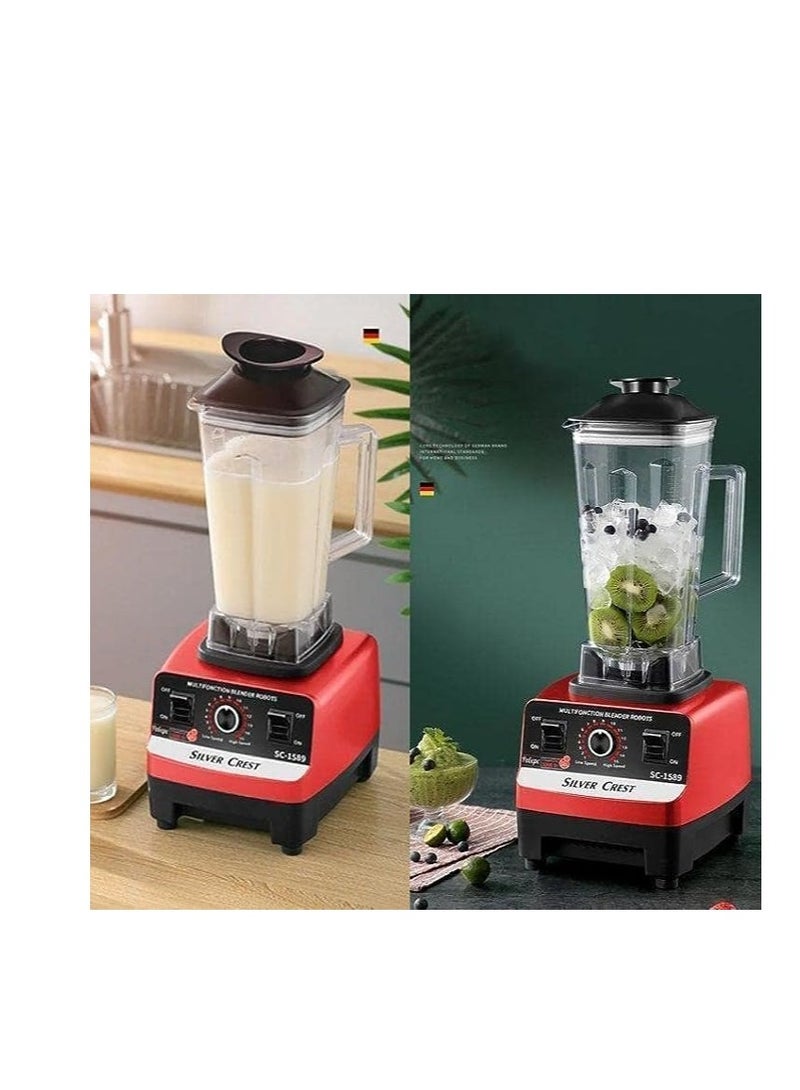 Silver Crest 7000w Heavy Duty Commercial Grade Blender With 2 Jars (Sc-1589, Multicolour) - Image 4