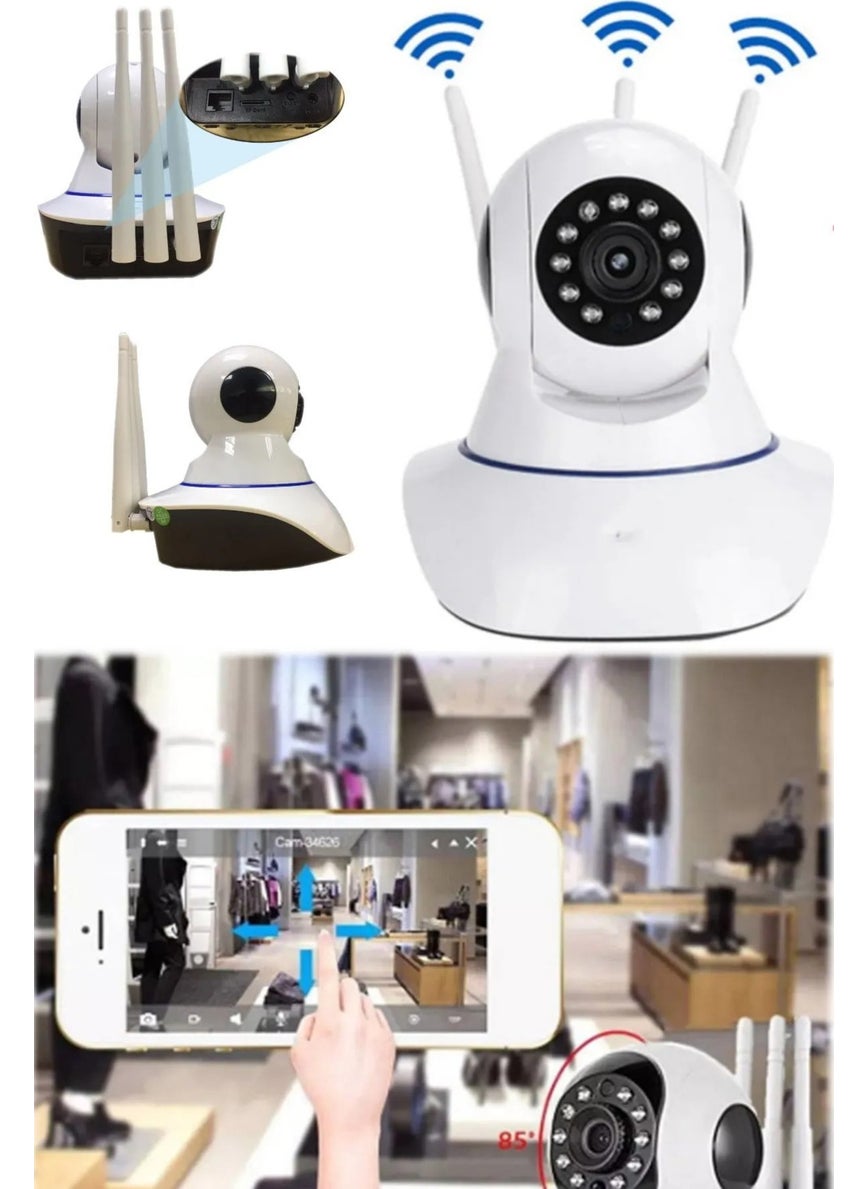 Teknomila - Yoosee Application Compatible Wireless IP Security Camera with 3 Antennas and Night Vision - Image 1