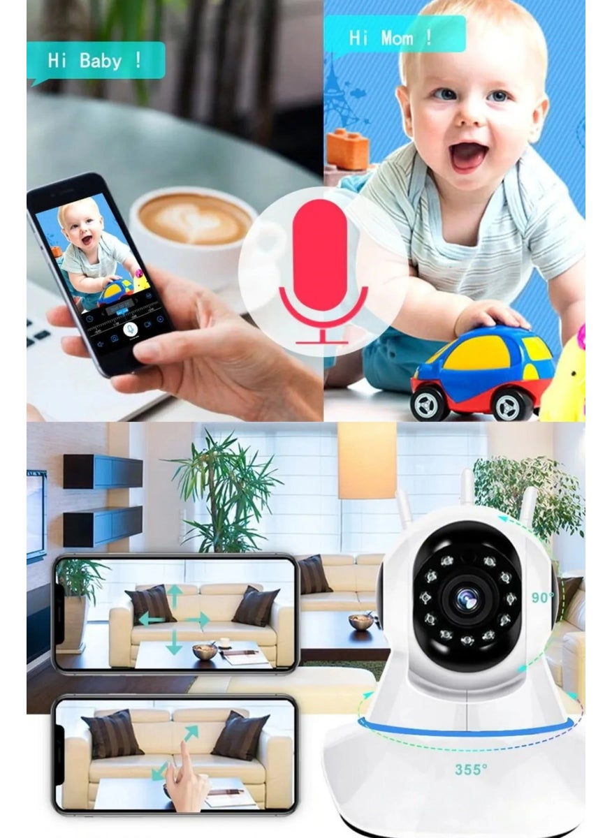 Teknomila - Yoosee Application Compatible Wireless IP Security Camera with 3 Antennas and Night Vision - Image 1