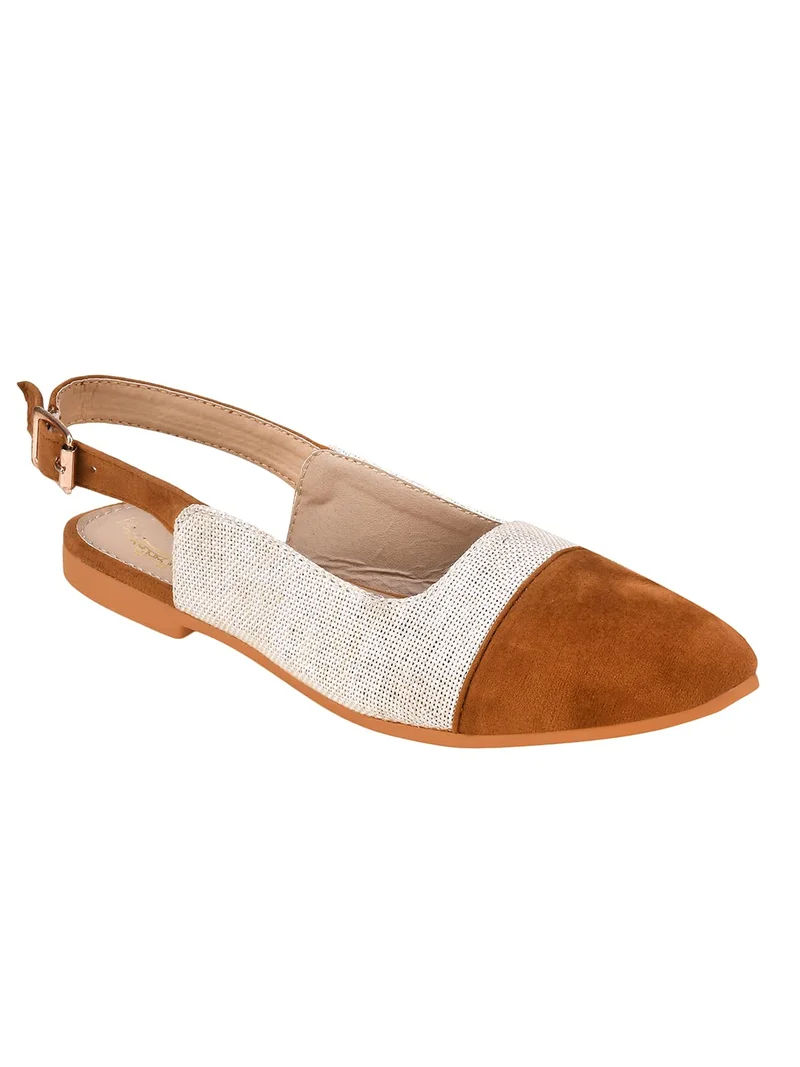 شوتوبيا Shoetopia Women’s Slingback Ballet  Flats – Cap Closed Toe Casual Ballerina Shoes with Adjustable Back Strap & Cushioned Insole