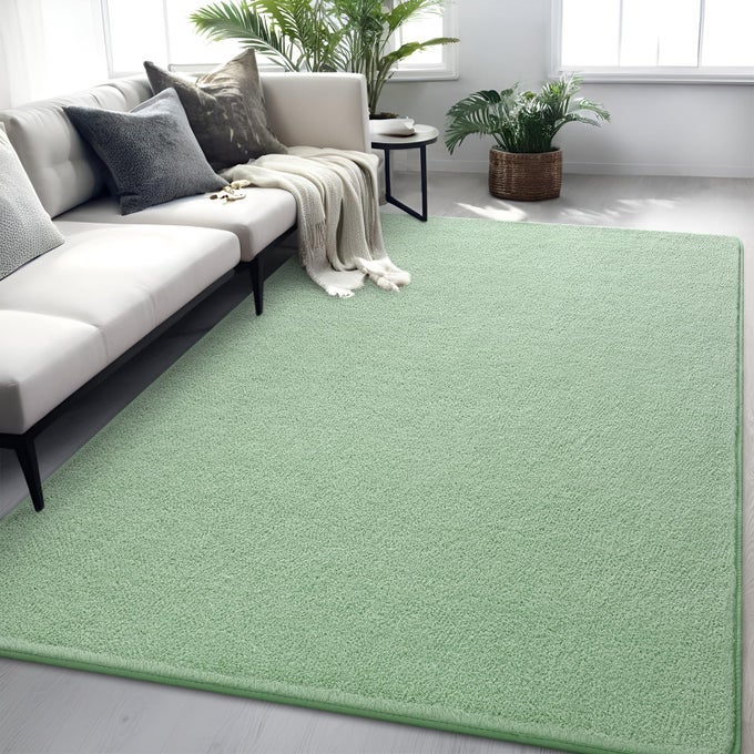 RUGS FOR LIVING ROOM BEDROOM 6X9 FT SAGE GREEN AREA RUG WASHABLE MEMORY FOAM INDOOR CARPET MODERN AESTHETIC MINIMALIST NONSLIP CARPETS FOR BOYS GIRLS ADULTS HOME DECOR
