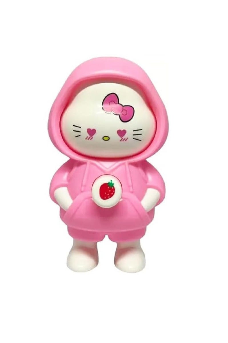 سلسلة مفاتيح على شكل لعبة متغيرة الوجه، حامل مفاتيح بشخصية كرتونية هالو كيتي، هدية وديكور - Image 1