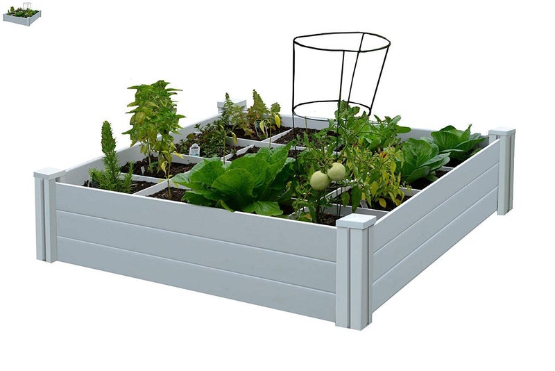 Vita Vita Gardens 4x4 Garden Bed with Grow Grid Packaging may vary