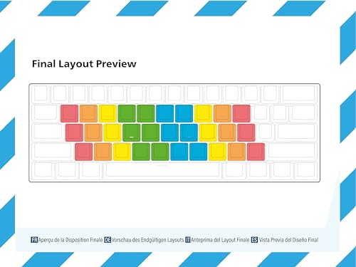 Geeky Dyslexic-Friendly Keyboard Stickers | Color-Coded | Ergonomically Designed for Faster and Accurate Typing | Compatible with Over 40 Keyboard Layouts (14 mm) - Image 2