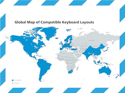 Geeky Dyslexic-Friendly Keyboard Stickers | Color-Coded | Ergonomically Designed for Faster and Accurate Typing | Compatible with Over 40 Keyboard Layouts (14 mm) - Image 3