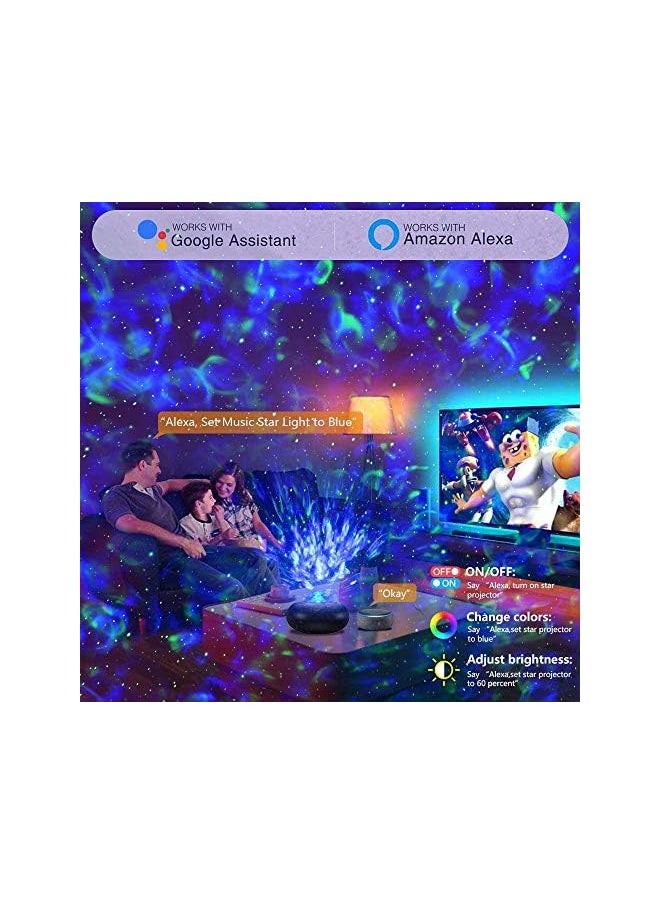 erorex - YYKJ Smart App LED Nebula Galaxy Star Night Light Projector Timer Music Speaker with Remote Control for Kids Adult - Image 1