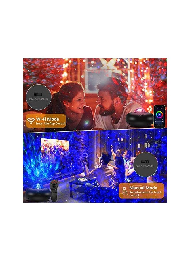 erorex - YYKJ Smart App LED Nebula Galaxy Star Night Light Projector Timer Music Speaker with Remote Control for Kids Adult - Image 1