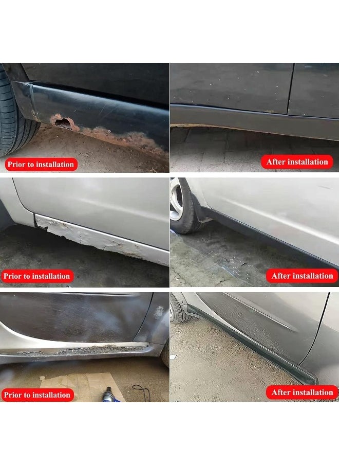 Generic Universal Car Side Skirts, Side Skirts. Universal Rubber Scratch Resistant, Side Skirt Edge Protectors. Protector for Sedans, Trucks, and SUVs, Rubber Bumper Guard  - Image 4