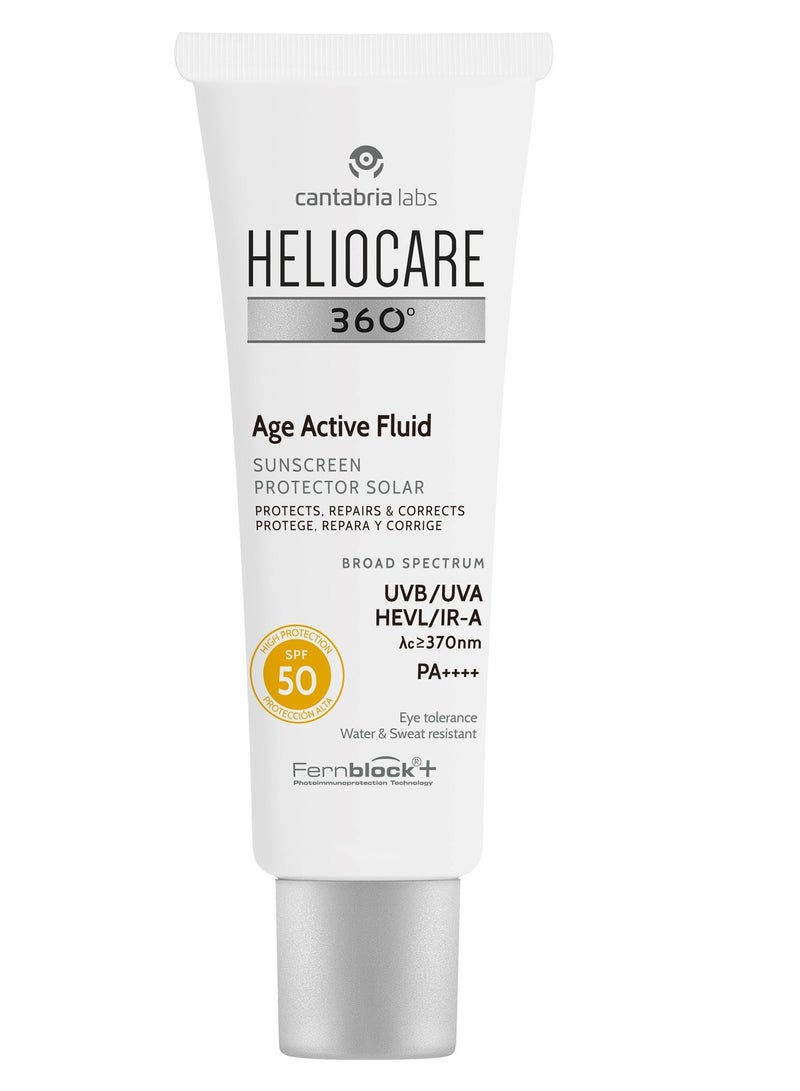 Heliocare 360º Age Active Fluid Sunscreen SPF50 + 50ml - Image 1