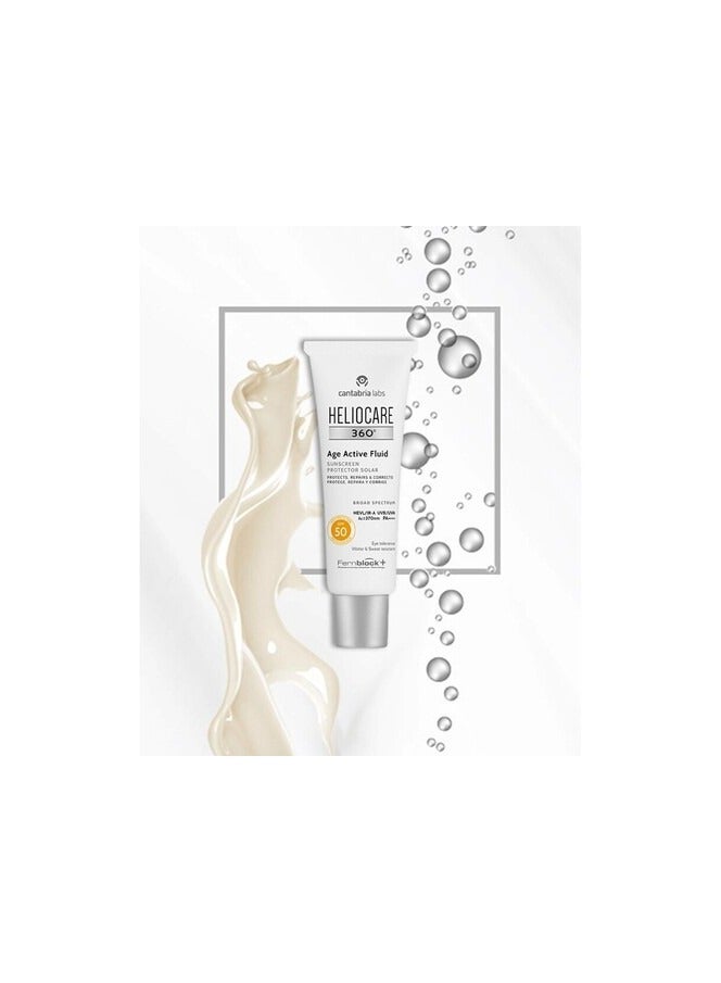 Heliocare 360º Age Active Fluid Sunscreen SPF50 + 50ml - Image 2