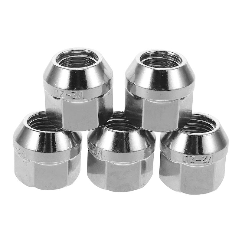 5 Pcs Chrome Car Wheel Lug Studs and Acorn Lug Nuts Set for Tire Modification - Image 2