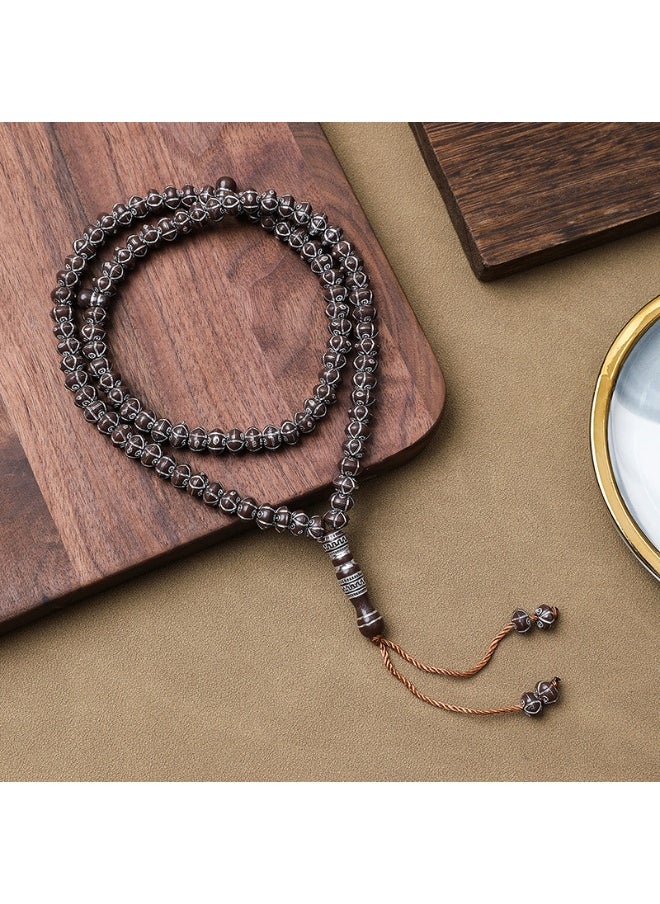 NIBEMINENT 99 Muslim Prayer Beads Brown/8mm 