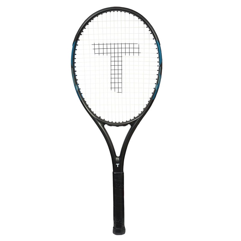 Tanso TSUYO 44 Full Graphite High Performance Ultra Light Carbon Fibre Strung Tennis Racquet with Free Full Tennis Racket Cover (260 Grams, Oval Head Shape, 100 sq inch, Full Size) (Slate Grey) - Image 1