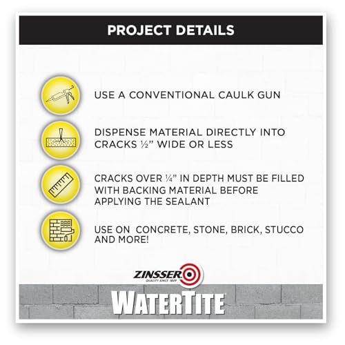 Zinsser 10.1 oz Zinsser 5091 Clear WaterTite Polyurethane Sealant for Concrete and Masonry - Image 3