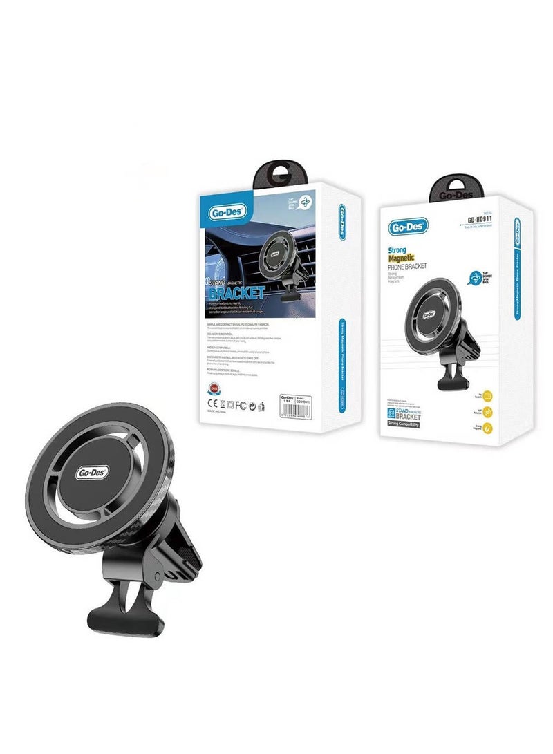 GO-DES Magsafe Magnetic Feature 360° Rotatable Ventilation and Flat Floor Phone Holder(GD-HD911 ) - Image 4