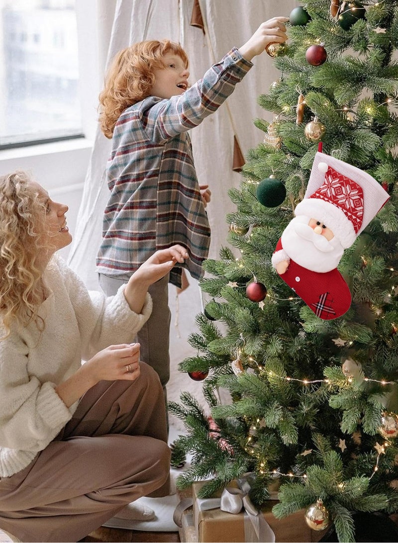 لوبيتيز عيد الميلاد جوارب ، جوارب عيد الميلاد كبيرة الحجم 18 بوصة عالية الجودة ، سانتا كلوز ، مناسبة للعائلات عطلة عيد الميلاد الطرف الديكور ، هدايا عيد الميلاد حقيبة جوارب ، شجرة عيد الميلاد الديكور - Image 5