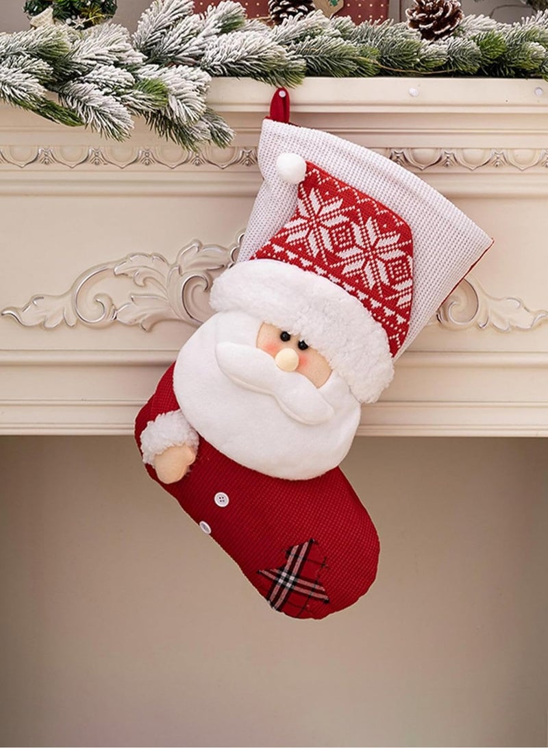 لوبيتيز عيد الميلاد جوارب ، جوارب عيد الميلاد كبيرة الحجم 18 بوصة عالية الجودة ، سانتا كلوز ، مناسبة للعائلات عطلة عيد الميلاد الطرف الديكور ، هدايا عيد الميلاد حقيبة جوارب ، شجرة عيد الميلاد الديكور - Image 3