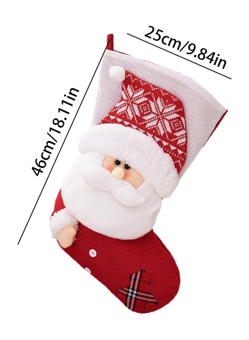 لوبيتيز عيد الميلاد جوارب ، جوارب عيد الميلاد كبيرة الحجم 18 بوصة عالية الجودة ، سانتا كلوز ، مناسبة للعائلات عطلة عيد الميلاد الطرف الديكور ، هدايا عيد الميلاد حقيبة جوارب ، شجرة عيد الميلاد الديكور - Image 4