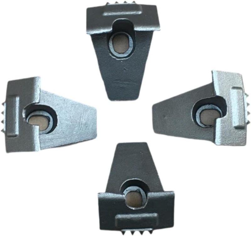 Hub Fixing Clamp Jaws 4-Piece High-Strength Hardened Steel - Scratch-Proof Alloy Wheel Protection Tire Changer Clamping Set for Auto Repair Shops And Garages - Image 1