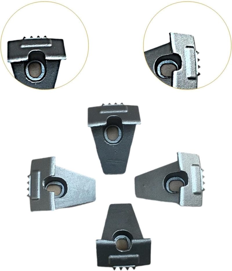 Hub Fixing Clamp Jaws 4-Piece High-Strength Hardened Steel - Scratch-Proof Alloy Wheel Protection Tire Changer Clamping Set for Auto Repair Shops And Garages - Image 4
