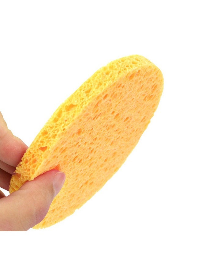 3 Pcs  Yellow Facial Cleansing Sponge,Deep Cleaning Rich Foaming Good Water Absorption Easy To Save Soft Touch,Able To Remove Residual Dirt From The Skin And Maintain Skin Cleanliness - Image 3