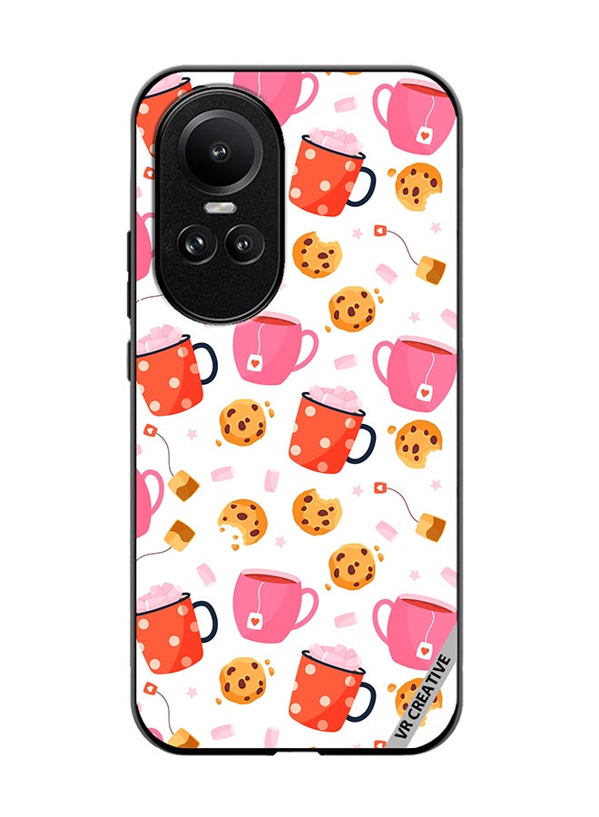 VR CREATIVE Protective Case Cover For Oppo Reno 10 Sweet Seamless Pattern Design Multicolour - Image 1