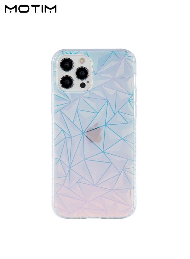 Motim Clear Glitter Case for iPhone 14 Pro Laser Bling Hard Back Soft TPU Bumper Cover Slim Shockproof Protective Phone Case for Women - Image 1