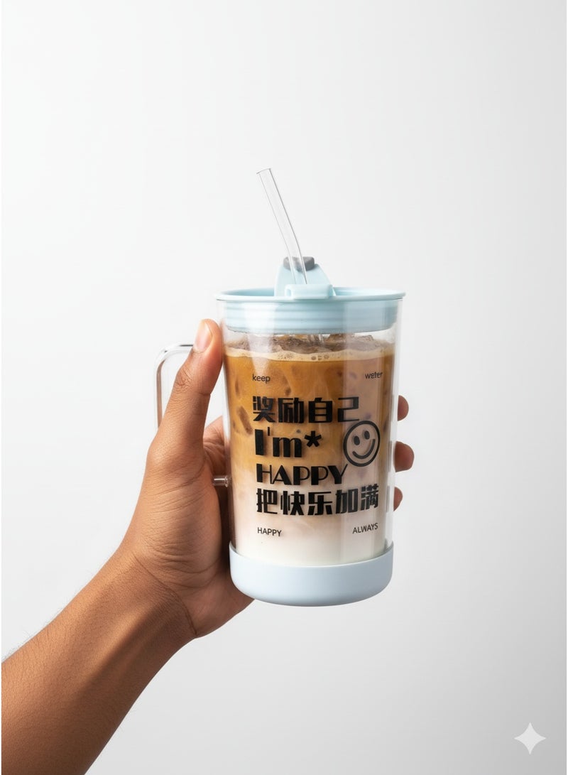 كوب السفر العملي بغطاء مزدوج - (500 مل) | مخصص للمشروبات الساخنة والباردة - Image 1