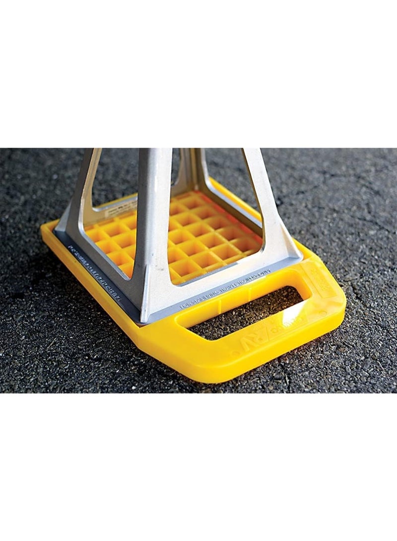 Stabilizing Jack Pads, Helps Prevent Jacks From Sinking,  - 4pcs,Yellow - Image 2