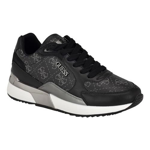 Guess Women's MOXEA Sneaker, Black Logo 005, 5.5 - Image 1