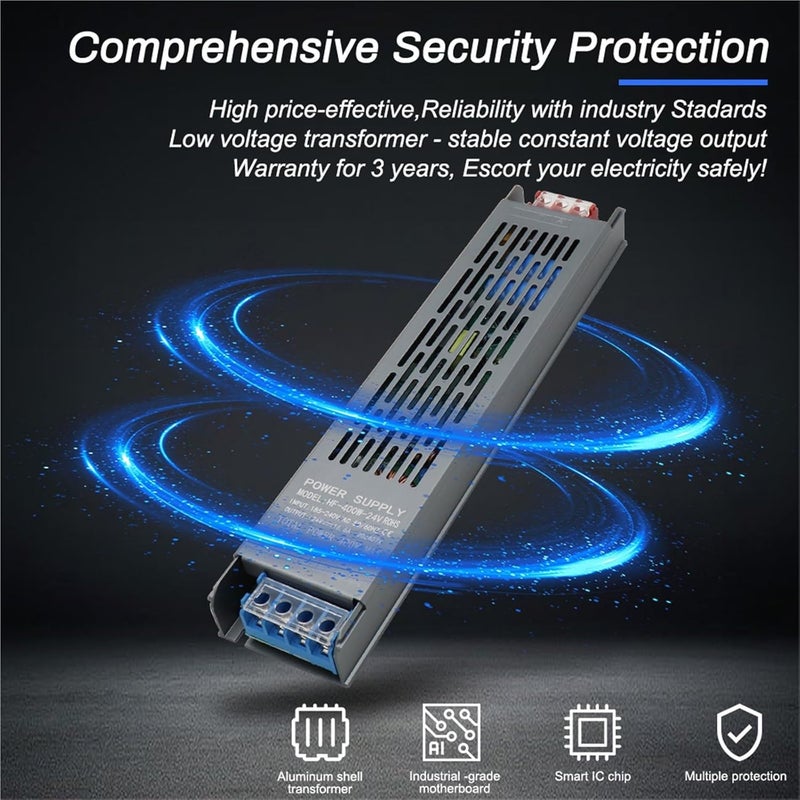 Ultra Thin LED Transformer Power Supply 200W 12V AC110 240V Driver For Strips Lighting - Image 4