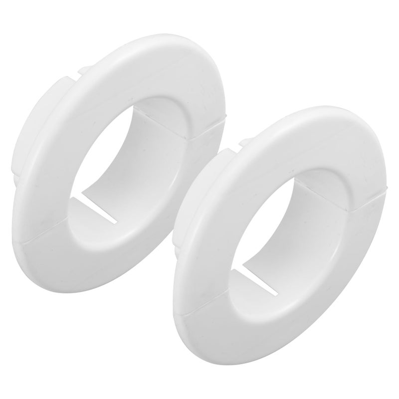 2Pcs White Air Conditioner Wall Hole Cover Decorative Partition Efficient Sealing Home Accessory - Image 2