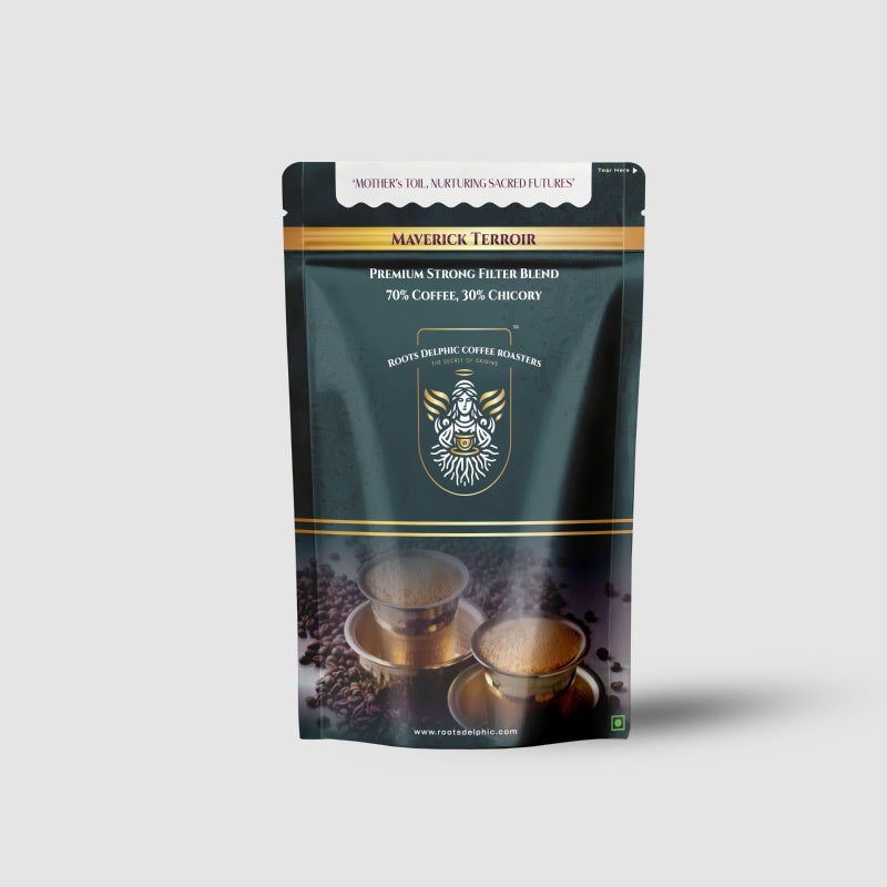 Roots Delphic Coffee Roasters Maverick Terroir Ground Coffee (250 grams, Classic Roast) - Image 3