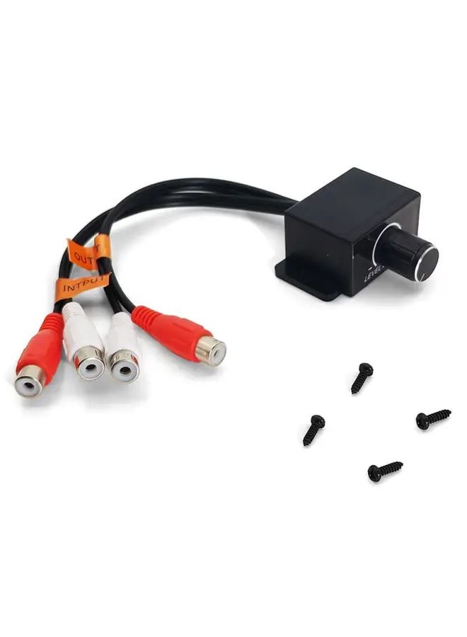 Car Audio Volume Regulator 10.83 Inch RCA Female Input Output Dual Channel Control - Image 2