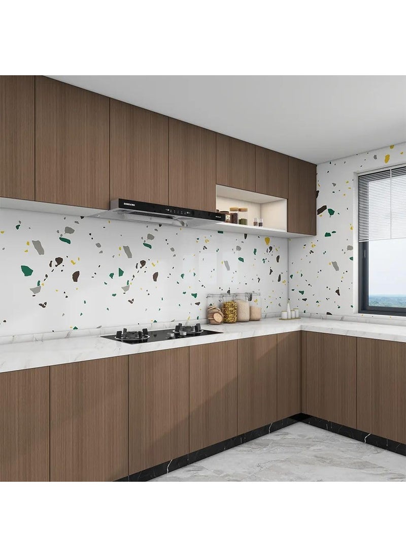 DISENO Wall Panels Peel and StickMarble Wall Panels for Interior Wall DecorBacksplash Tile Distinctive for Kitchen Showers Bathrooms Living Rooms Wall 30cm30cm White Print 4  - Image 4