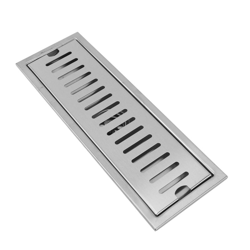 12 Inch Rectangular Linear Shower Drain 304 Stainless Steel Rustproof Shower Floor Drain Odor Proof Bathroom Floor Drain for Home Hotel - Image 2