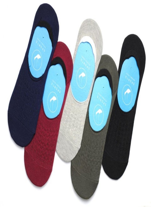 Bundle Of 3 Soft Cotton Invisible Nets Socks For Men