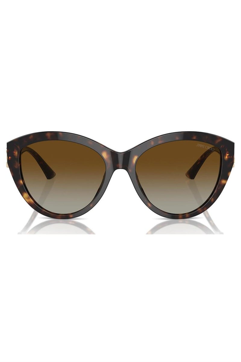 جيمي تشو نظارة شمسية فانتوس للنساء - Jc 5007 - مقاس العدسة: 55 مم - هافانا - Image 2