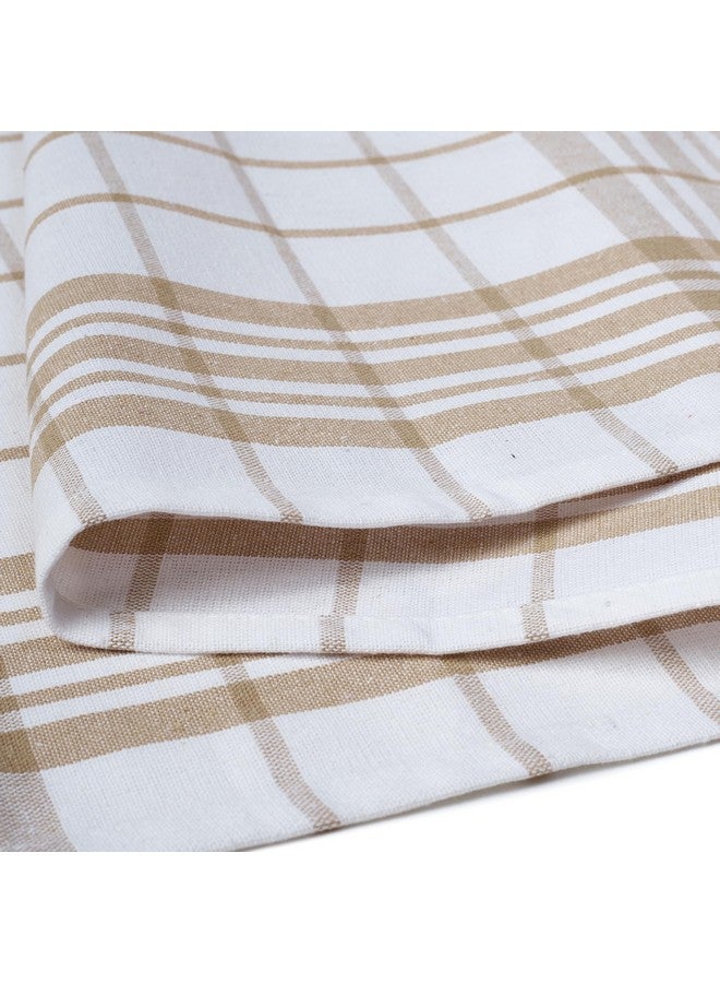 Encasa XO Kitchen Towels and Dish Cloths Sets | Beige Non-Terry Highly Absorbent Cotton Terry Towels | 70x45 cm | Multipurpose for Washing Dishes and Cleaning Pack of 4 - Image 5